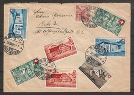 1946 : Brief mit Pro Patria - speziell frankiert