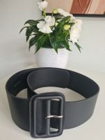 (NEUVE)Ceinture femme "Zign" 100% CUIR Noir/Grandeur 80/32