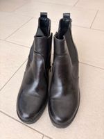 Damen Stiefeletten schwarz mit Absatz guter Zustand