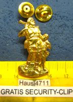 TELL GOLDIGER SCHMUCK-PIN GEPRÄGT 35mm KLEIN