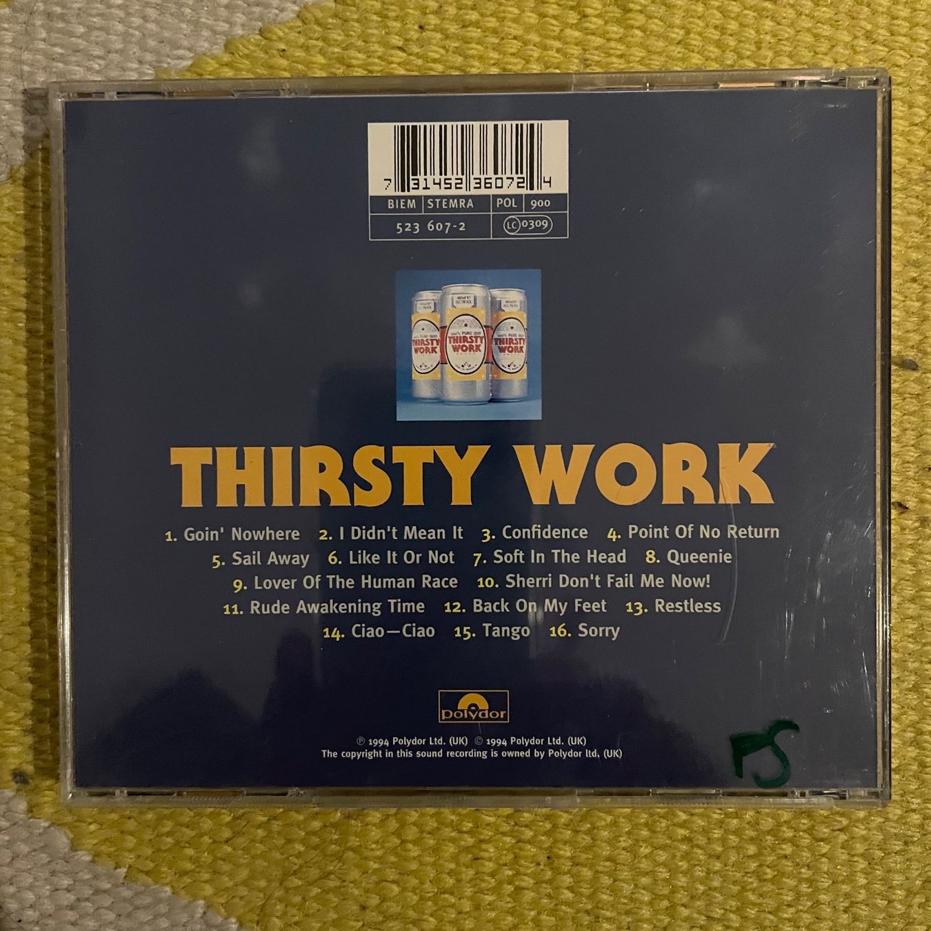 CD: STATUS QUO-THIRSTY WORK – Usato da Rorschacherberg venduto da CD-Roli 1