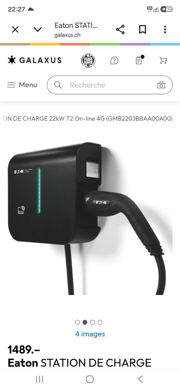 Caricabatterie: Borne de charge Eaton – Usato da Biel/Bienne venduto da nte_57k8
