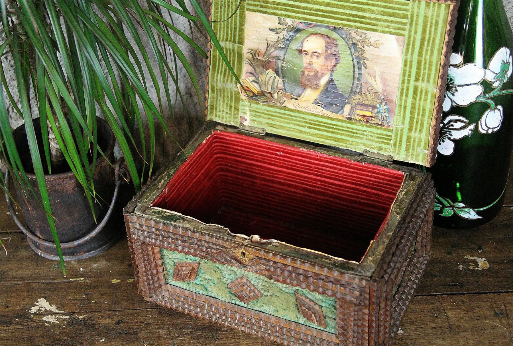 Schmuckkästen: Tramp Art, Holzbox, Zigarrenkiste, Kunst – Gebraucht aus Birrwil von brandschatz_birrwil 5