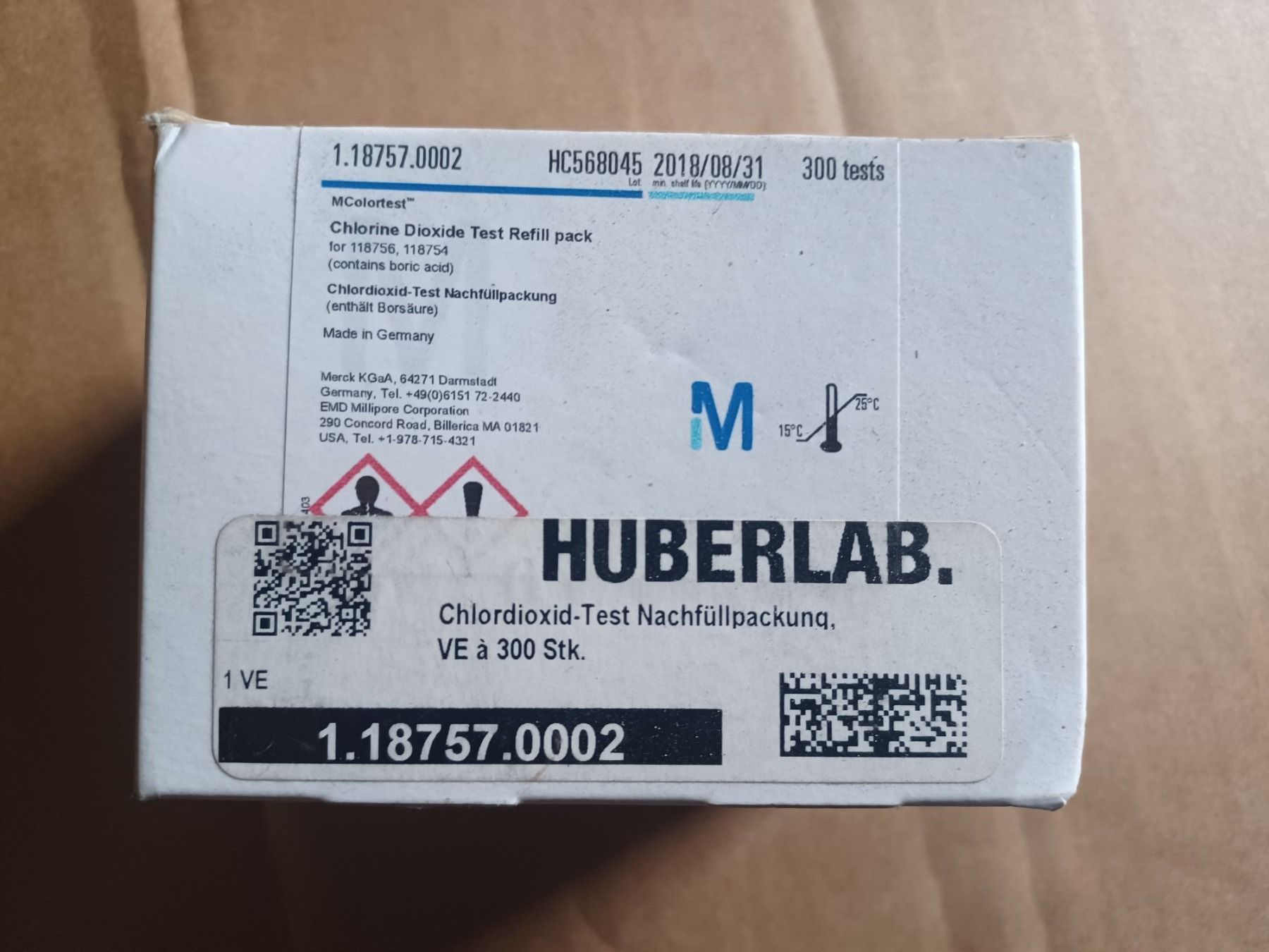Contenitori & Simili: Merk Chlorine Dioxid Test Nachfüll pack – Nuovo (secondo la descrizione) da Schupfart venduto da philippb06 1