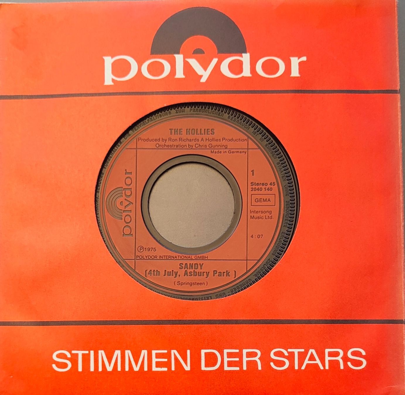 Schallplatten: Vinyl-Single Hollies - Sandy – Gebraucht aus Langenthal von Modo39