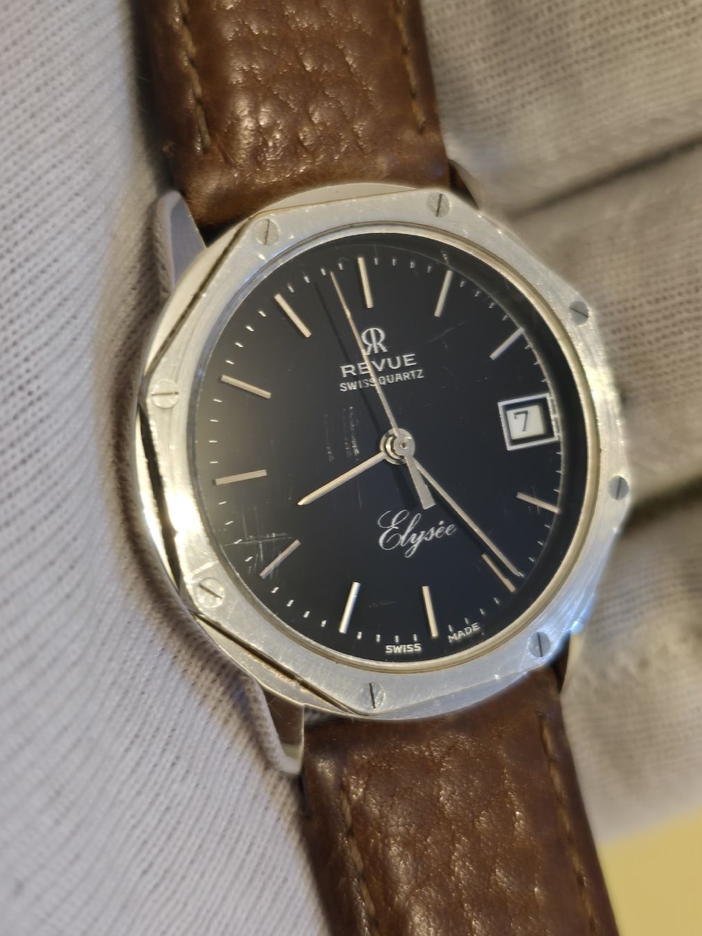Revue Thommen Orologi: Montre Revue Elysee Quartz Suisse - Avec boît – Usato da Grand-Lancy venduto da Montre-Swiss 4