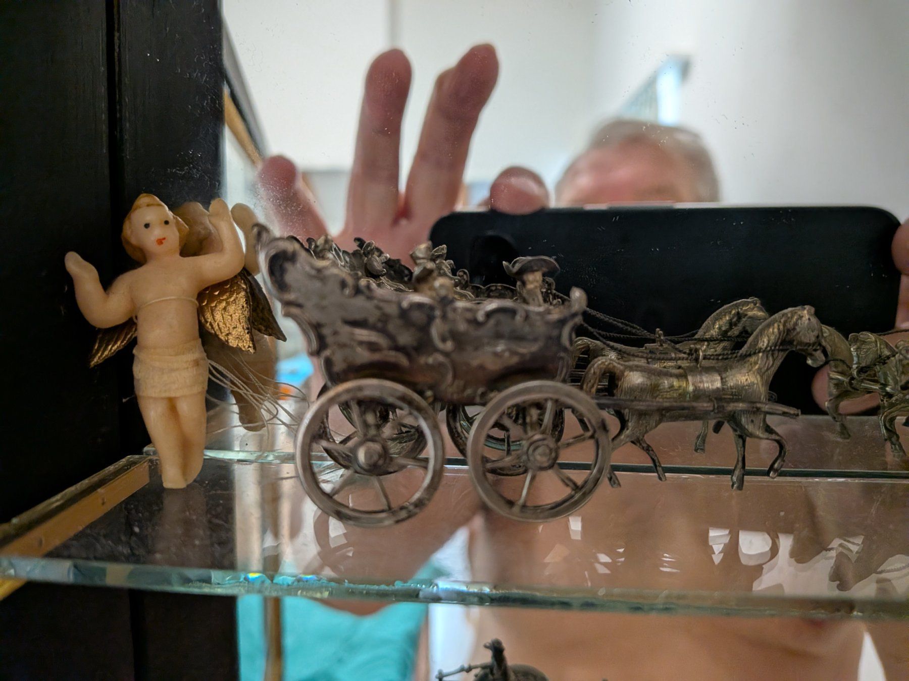 Kutschen: antike miniatur kutsche massiv silber – Gebraucht aus Schönenwerd von kybi