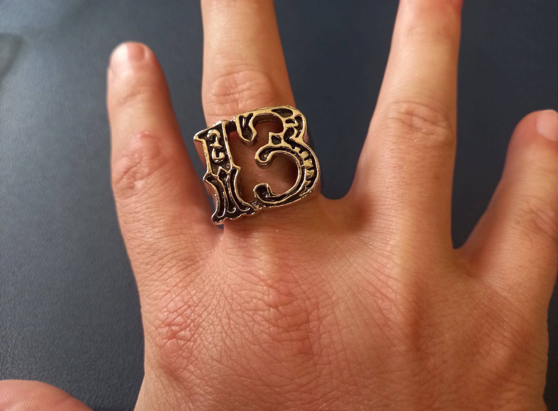 Ringe: Ring Glücksbringer Nummer 13 Poker - GR12 - Bague numéro 13 – Neu und originalverpackt aus Bussigny von NATURALO 5