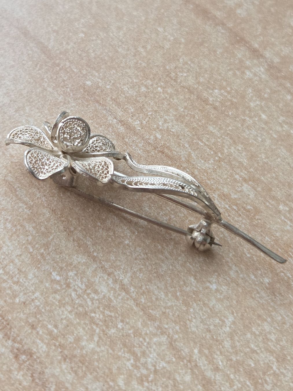 Spille & Fermagli: Vintage 800er Silber Brosche Blume – Usato da Winterthur venduto da katzen07 2
