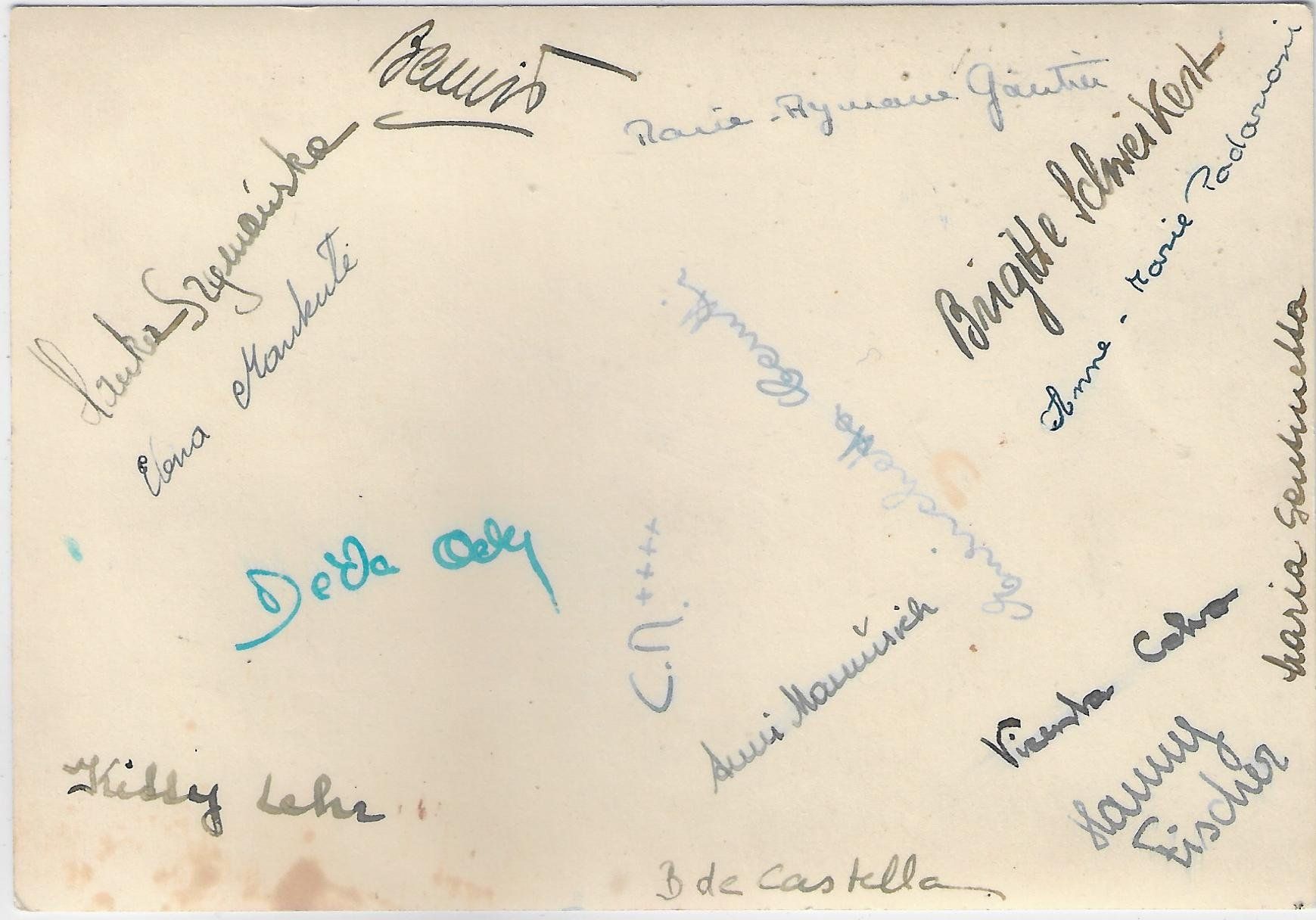 Cartoline postali: Höhere Mädchenschule mit Unterschriften – Usato da Ettingen venduto da Kartenplanet 1