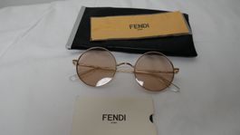 Sunday Somewhere Fendi Sonnenbrille Rund Pink Luxus