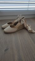 Keilabsatz Espadrilles Schnürung Grösse 41 beige neu