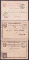 3 Ganzsachen Postkarten von BERN