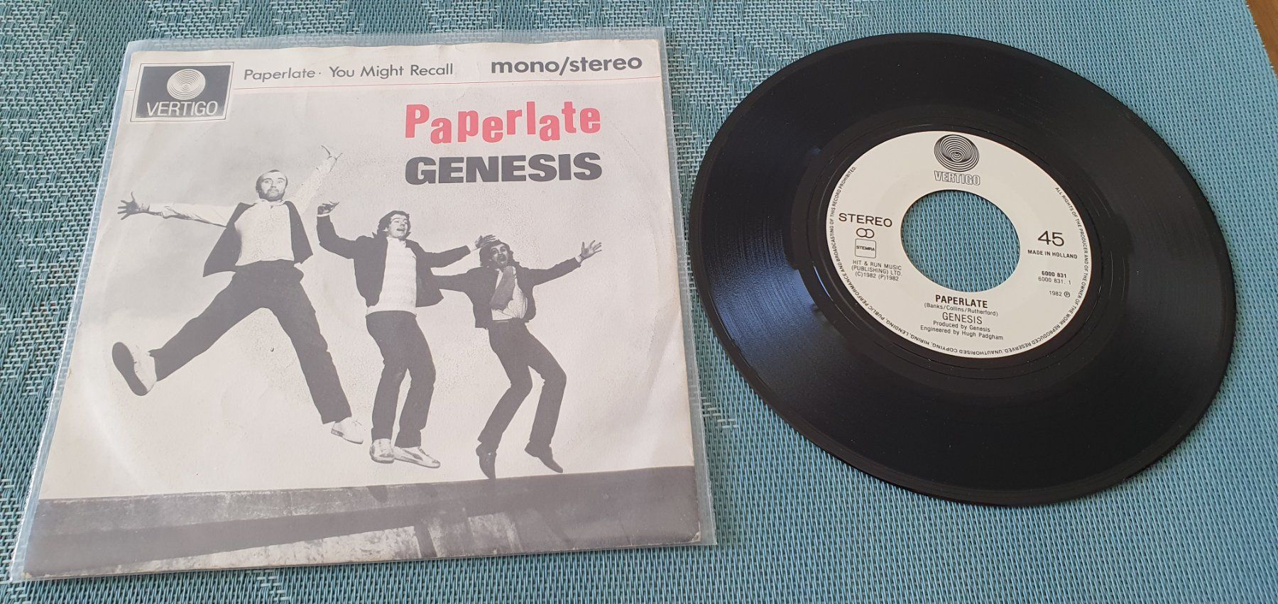 Dischi in vinile: GENESIS, Paperlate, NL 7"Single, TOP! – Usato da Kreuzlingen venduto da Cdschlumpf