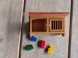 Vintage Stall Puppenhaus 12 cm x 6 cm x 7 cm