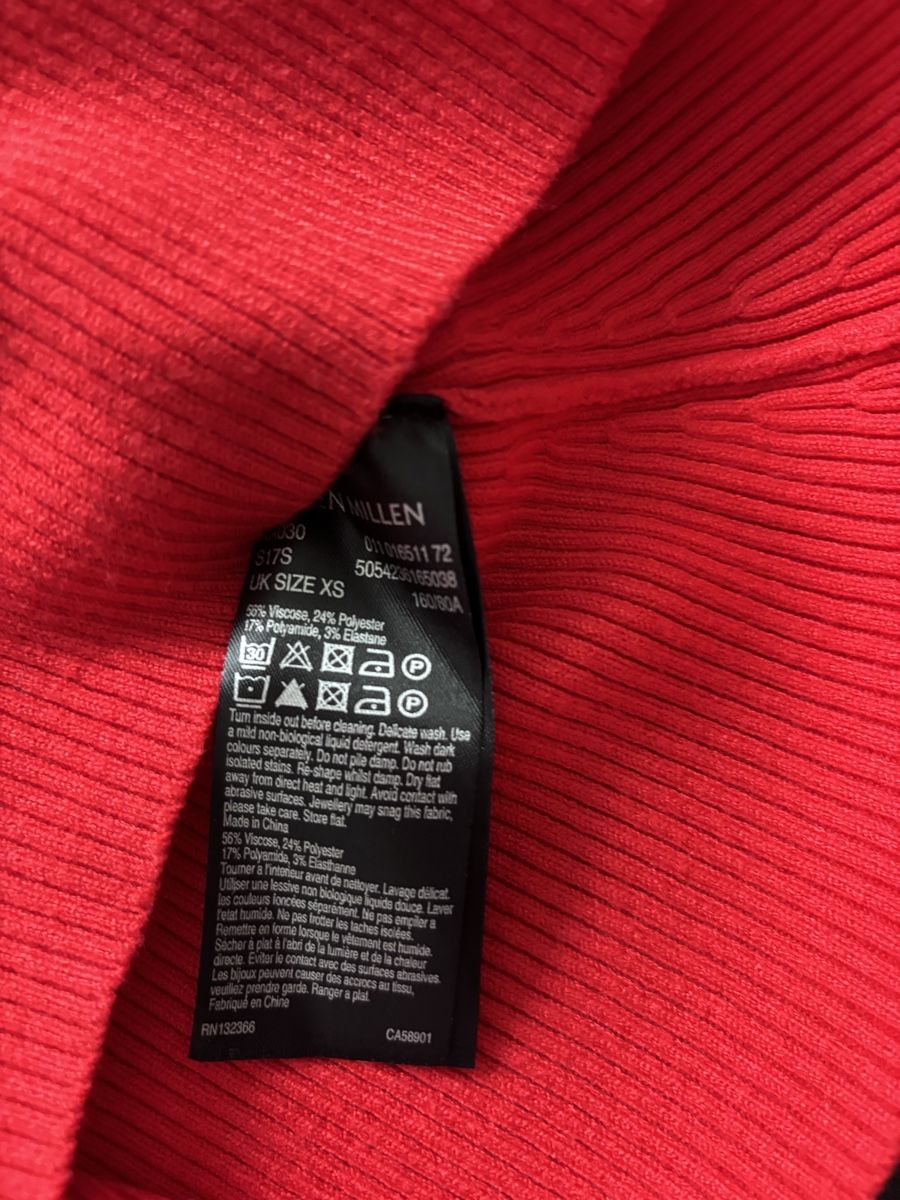 Karen Millen Maglioni & Felpe: Roter Strickpullover Gr. XS, Karen Millen – Nuovo (secondo la descrizione) da Zollikofen venduto da ale_w2sw 3