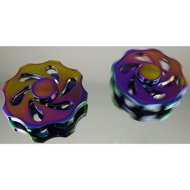 Giocattoli: Finger Spinner Big Rainbow Splash – Nuovo (secondo la descrizione) da HORGEN venduto da starworld