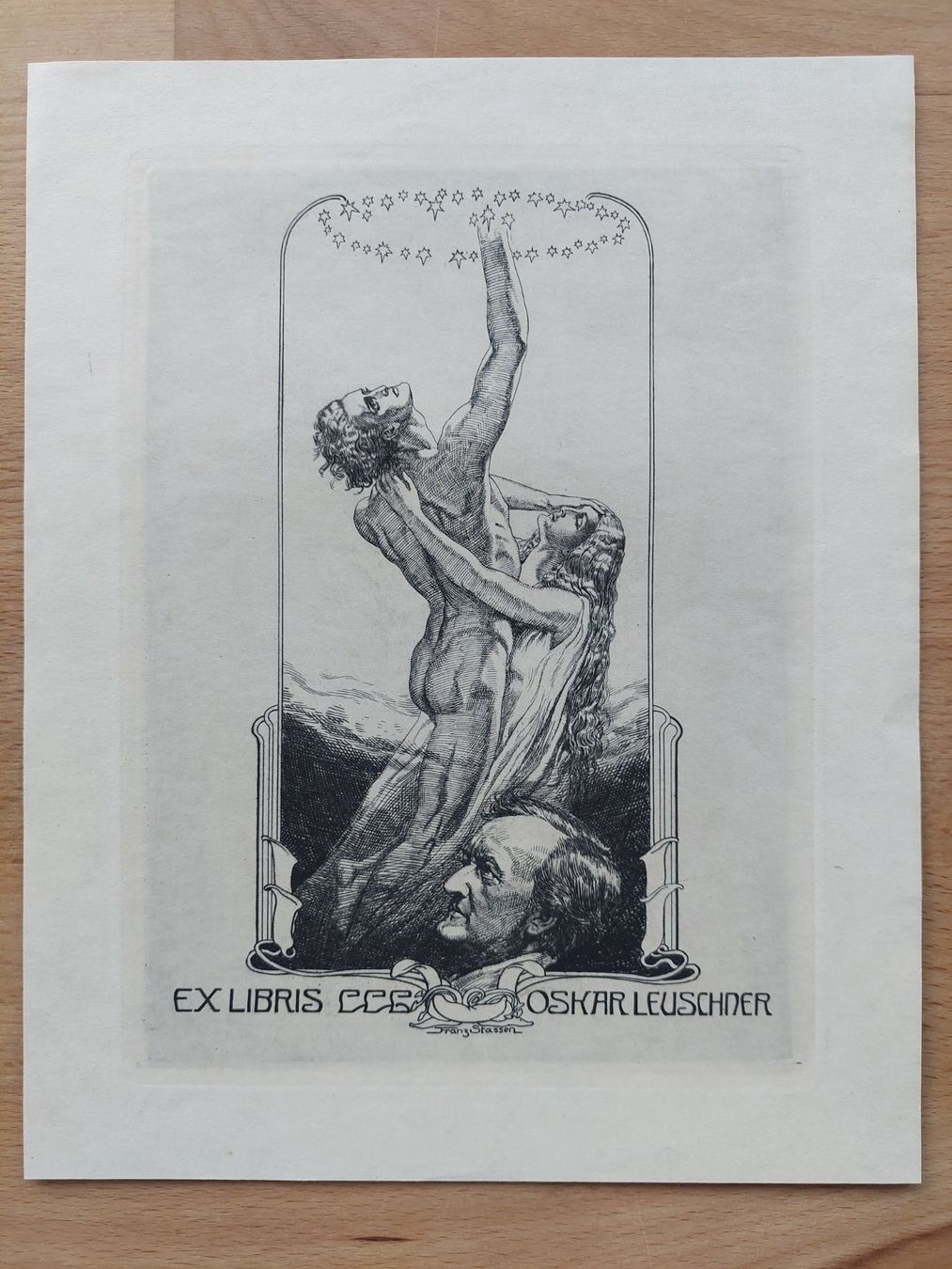 Dipinti: Exlibris Franz Stassen - Original Radierung – Usato da Obfelden venduto da Exlibris-Art