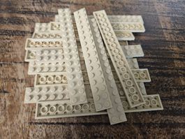 lego 4282 lot de 15 pièces Tan Plate 2 x 16