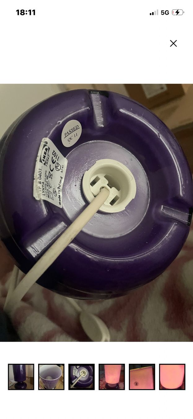 Ikea Lampade: Ikea lykta tischlampe violett – Usato da Dübendorf venduto da rocki07 2
