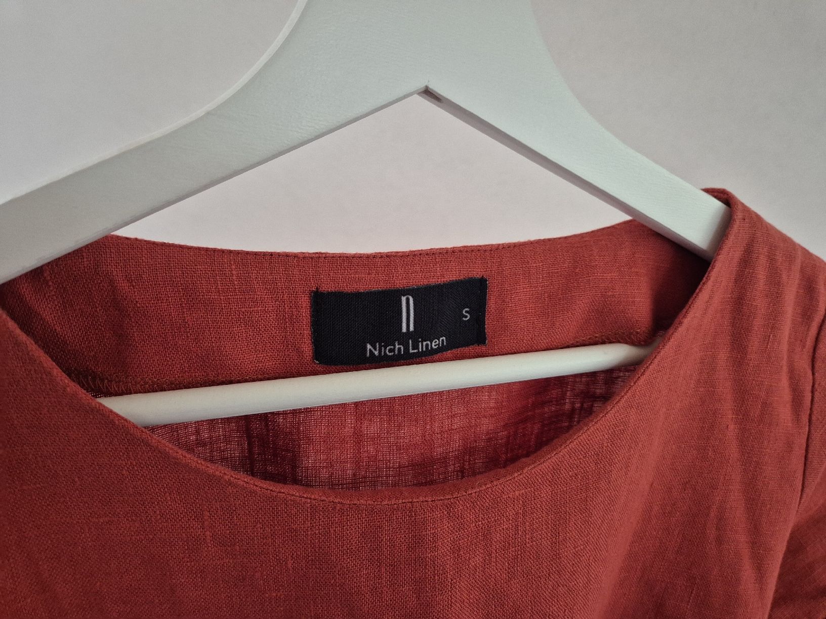 Kleider: Oranges Leinenkleid mit Bindegurt – Neu (gemäss Beschreibung) aus Balzers von BeScha88 1