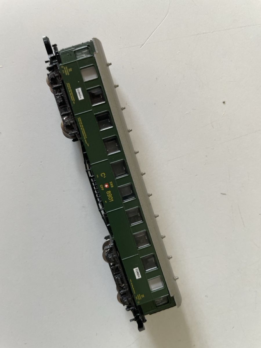 Märklin Modellini di ferrovie: Märklin Spur Z SBB Wagen – Usato da Basel venduto da kiba78 1