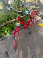 Citybike rot mit Gepäckträger guter Zustand