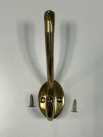 Goldener Kleiderhaken, Wandhaken, Garderobenhaken, Messing