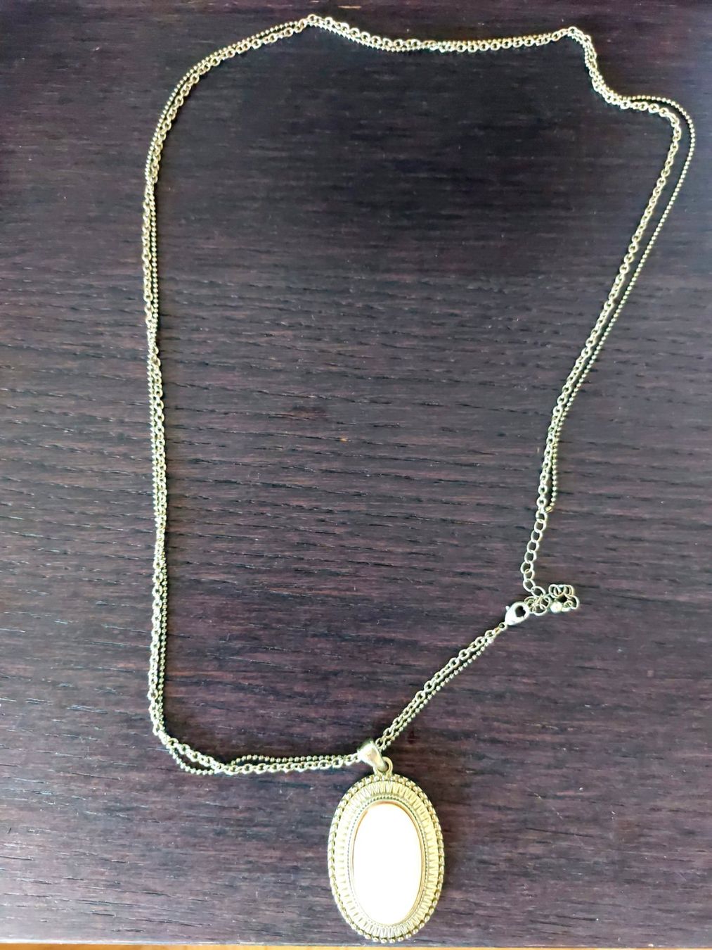 Ciondoli: Schmuck Kette Messing mit Anhaenger Rosa Stein – Nuovo (secondo la descrizione) da Horgen venduto da zur_jq85 4