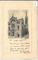 Basel - Marienkirche - Präge-Karte