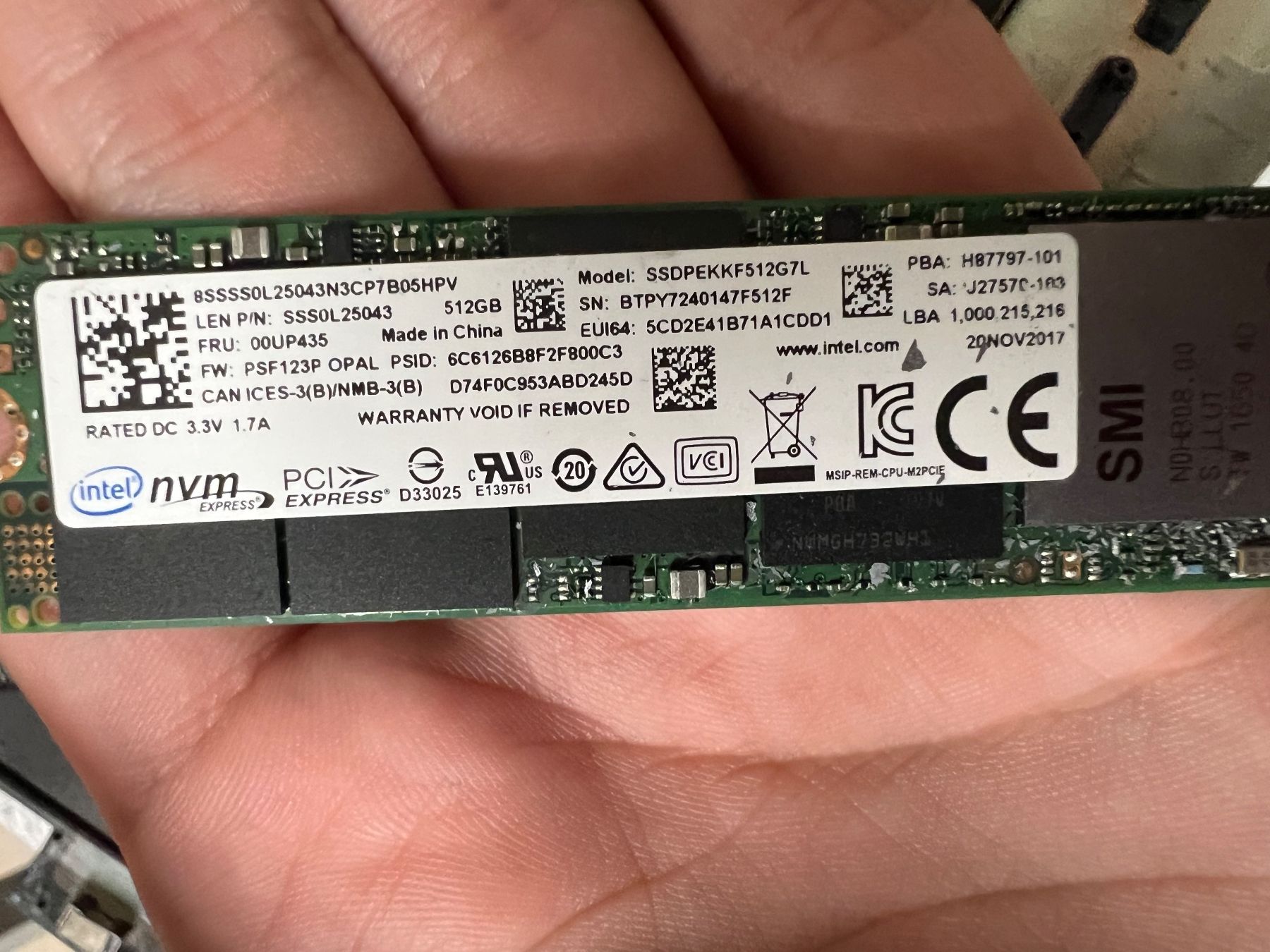 Intel Dischi rigidi: SSD m2 512 gb – Usato da Frick venduto da ToWay
