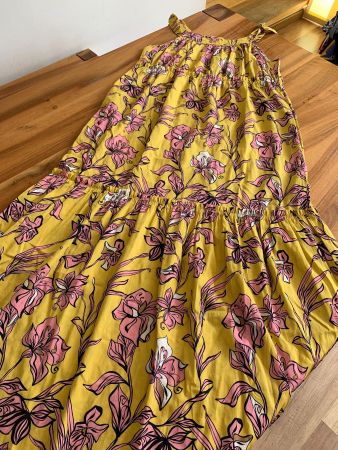 LA CAMICIA Maxikleid Senfgelb Gr. 42 (IT48) wie NEU
