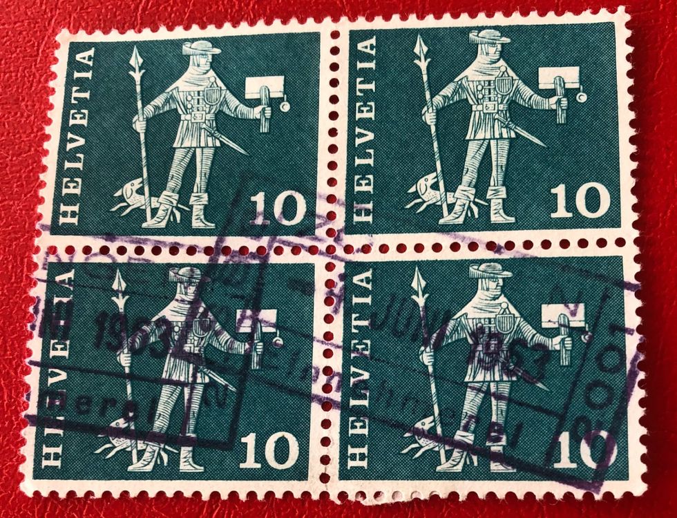 Tutti i francobolli: 4 er Block Nr.356 mit Stempel – Usato da Aarau venduto da Billa007