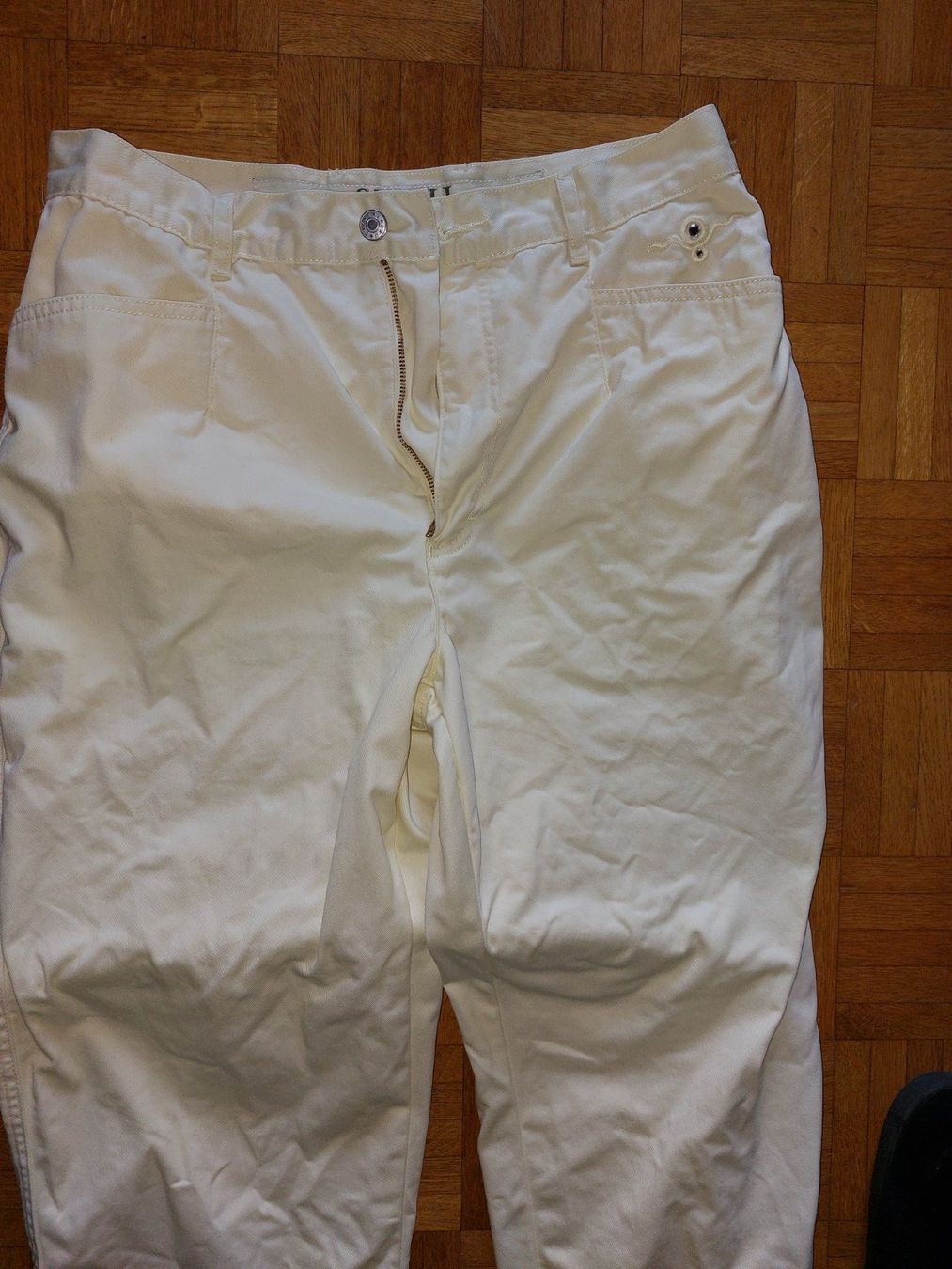 Pantaloni: schöne Hose, hellgelb, Grösse 42 – Usato da Escholzmatt venduto da Stern777 1