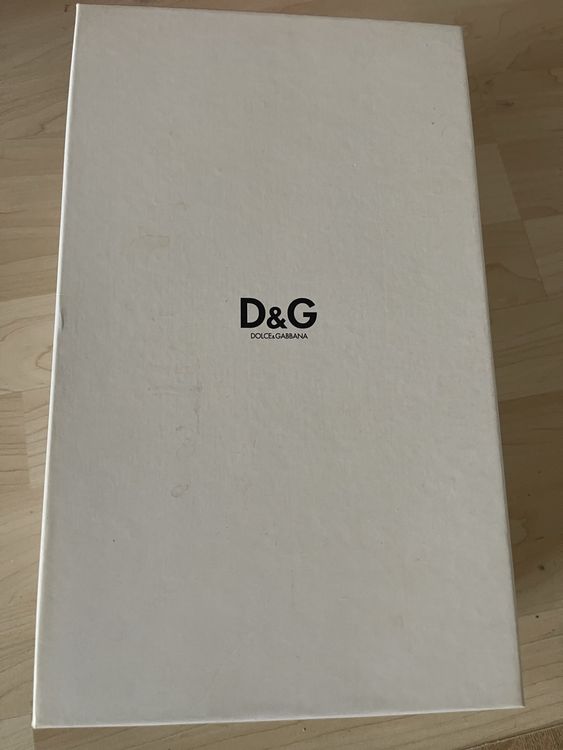 D&G Sneaker Gr. 44 Weiss/Silber Schuhe Turnschuhe Leder Mann 10