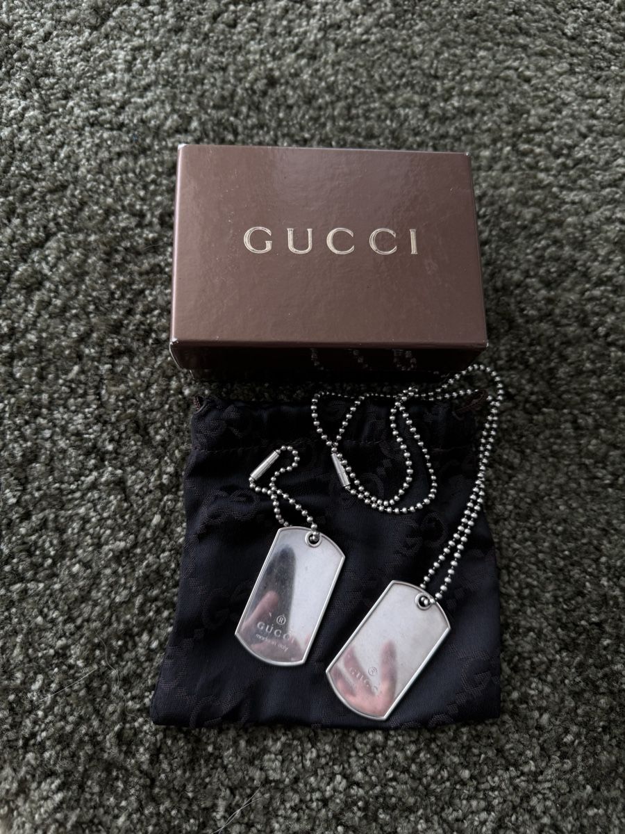 Gucci Catenine: Gucci by Tom Ford Dog Tag Kette – Usato da Wallisellen venduto da rb_88