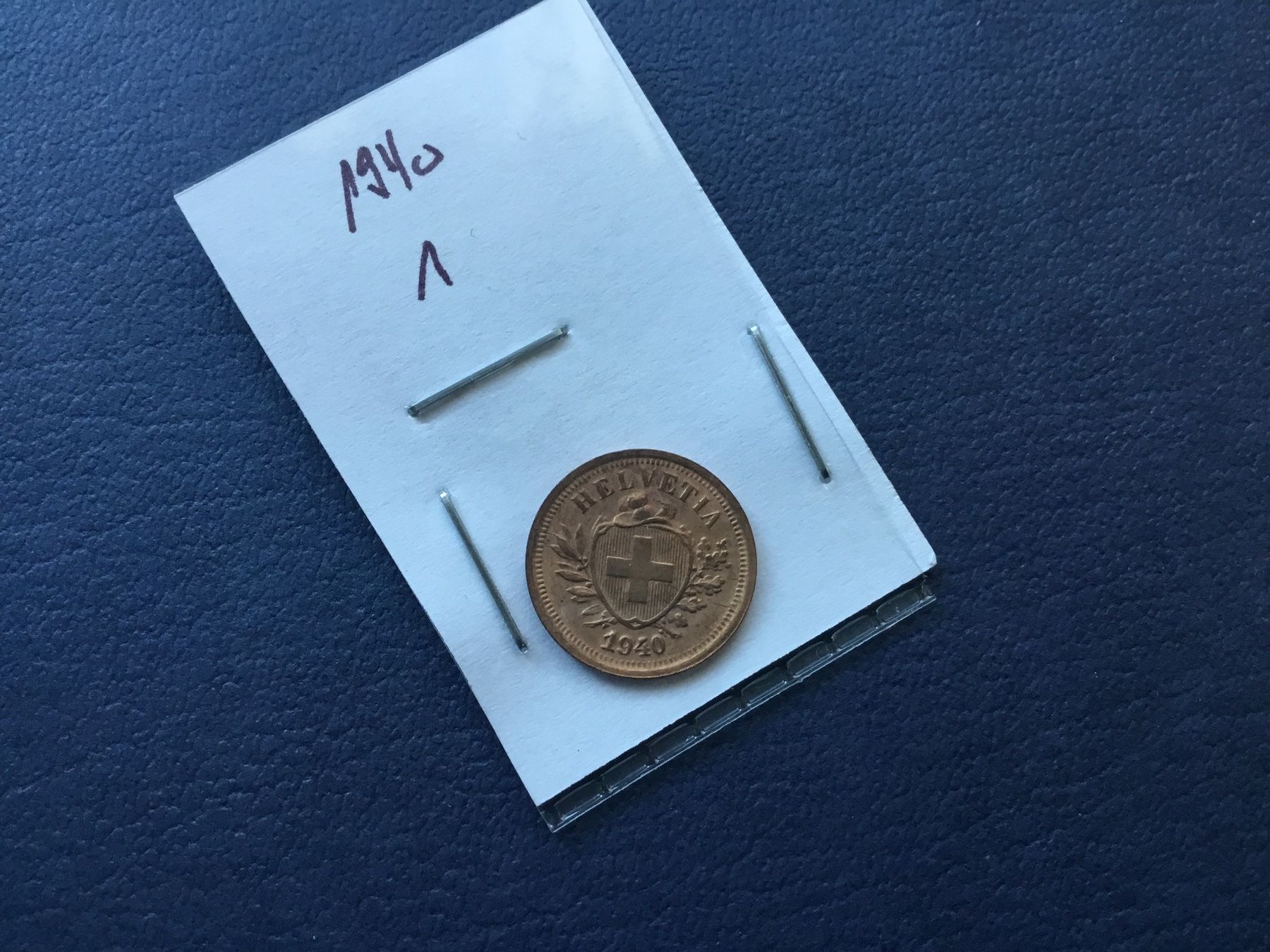 Tutti le monete: 1 Rappen 1940 VZ ++ – Usato da St. Margrethen SG venduto da alfapeugeot10 2
