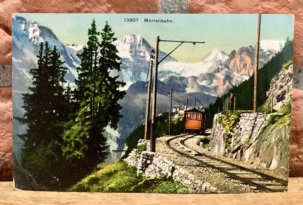 Antike AK - Mürrenbahn im Berner Oberland (Gebraucht) in Root für CHF 1 ...