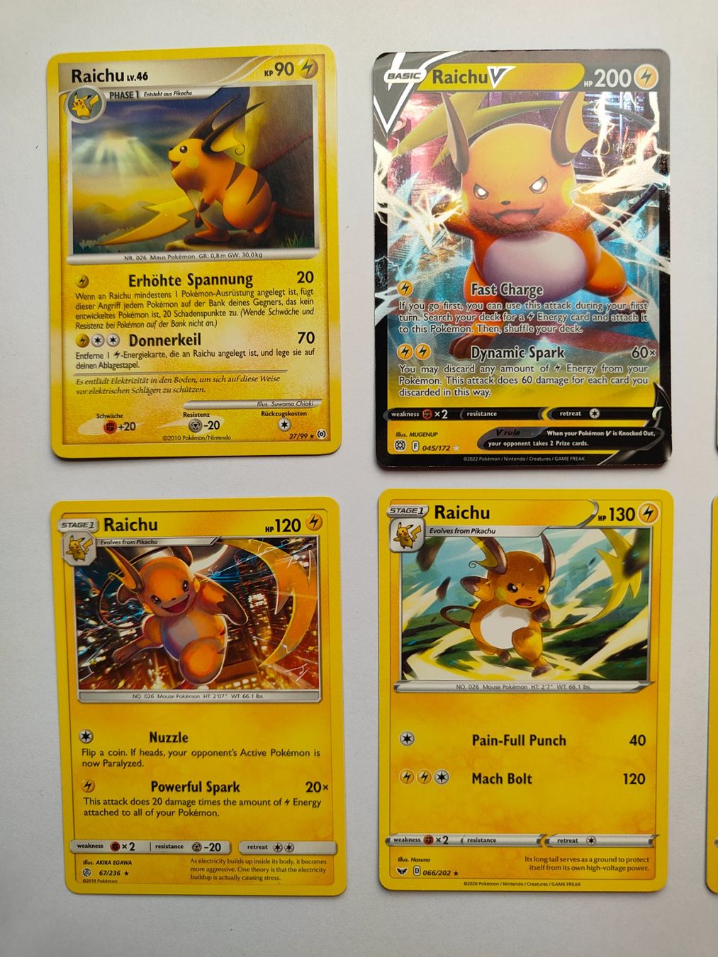 Pokémon Sammelbilder & Trading cards: Pokemon Raichu Set Sammlung Lot Holo – Gebraucht aus Thalwil von FigurenFreunde 1