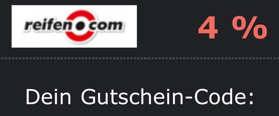 Bons: reifen.com Gutschein 4% – Neuf (Voir description) à Einsiedeln par Fippo331