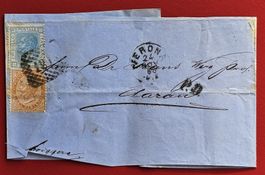 ITALIA REGNO 17 26 VERONA MILANO-COMO BELLINZONA AARAU 1868