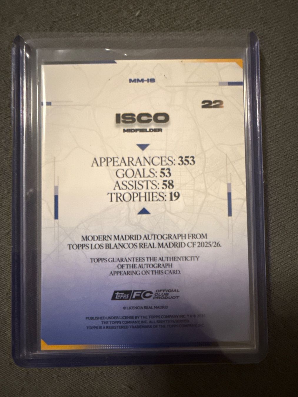 Topps Sammelbilder & Trading cards: Isco Signed Topps Card – Gebraucht aus Chur von raf_h96v 1