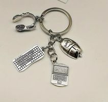 SCHLÜSSELANHÄNGER MIT LAPTOP, MAUS.... NEU