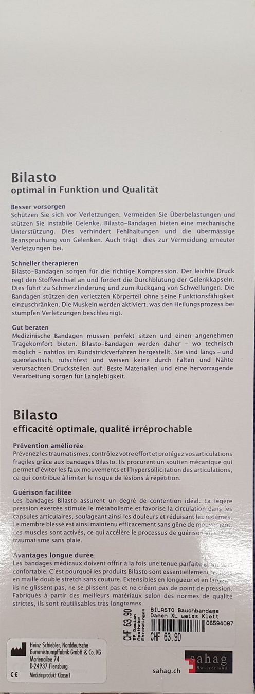 Cinture: Bauchbandage – Nuovo e nell'imballaggio originale da Ehrendingen venduto da Avotis 1