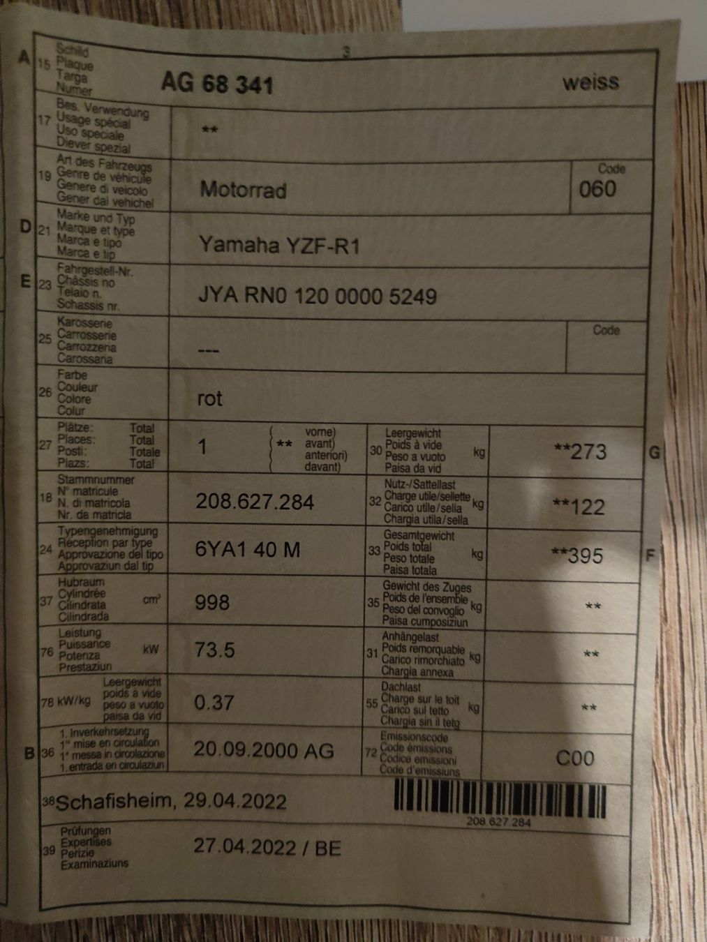 Yamaha Strada: Yamaha YZF-R1 – Usato da Rietheim venduto da PeraLux 7