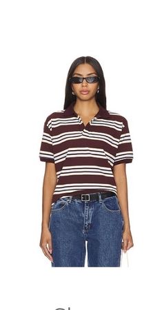 Poloshirt size small striped lioness