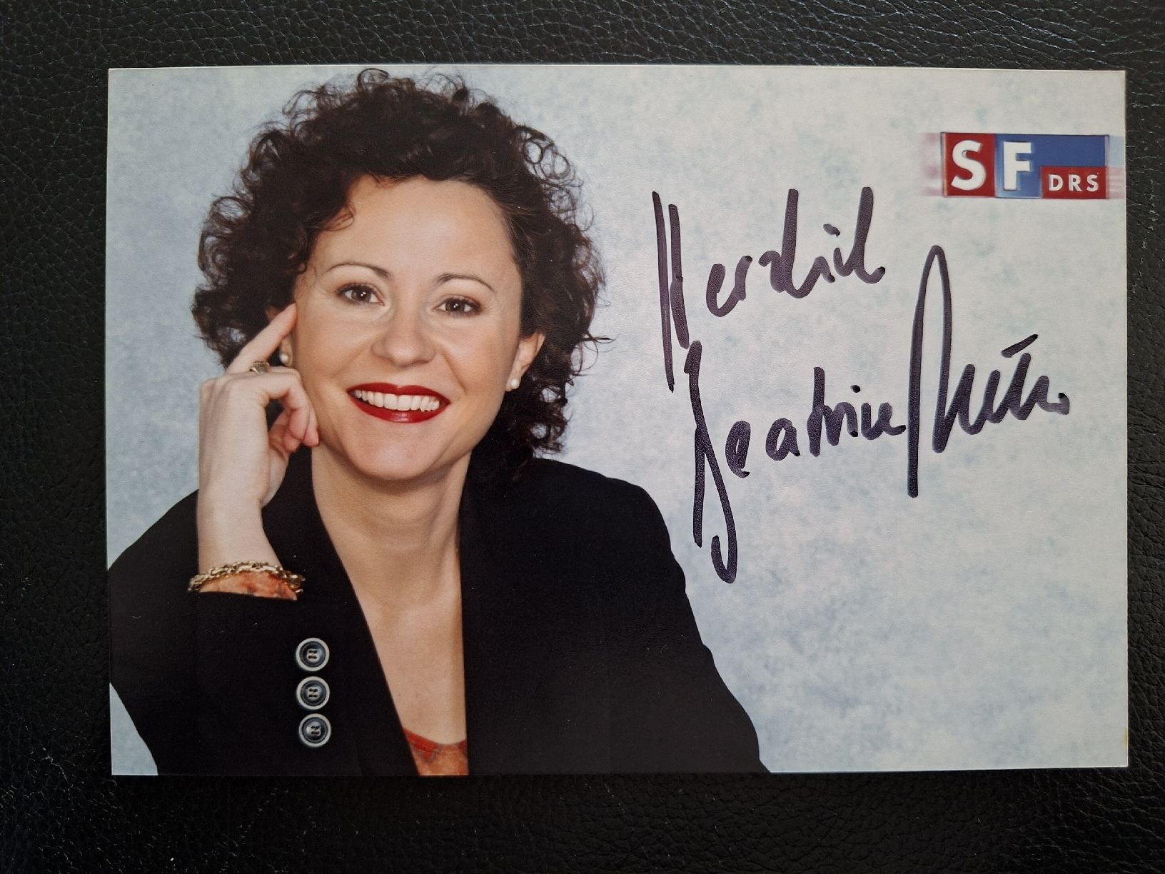 Autografi: Beatrice Müller Autogrammkarte SRF Tagesschau – Usato da Thun venduto da wuschu