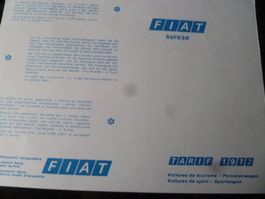 FIAT Preisliste 1972