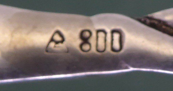 Forchette: Wurstgabel 800er Silber vor 1985 – Usato da Muri AG venduto da silvermouse007 2