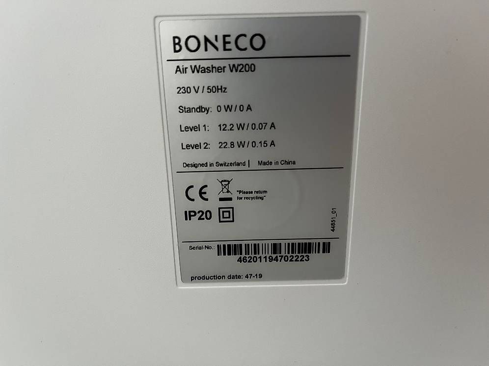 Purificateurs d'air: Boneco Air Washer W200  Luftbefeuchter & Luftreiniger – D'occasion à Bäch SZ par Mastergevin 1